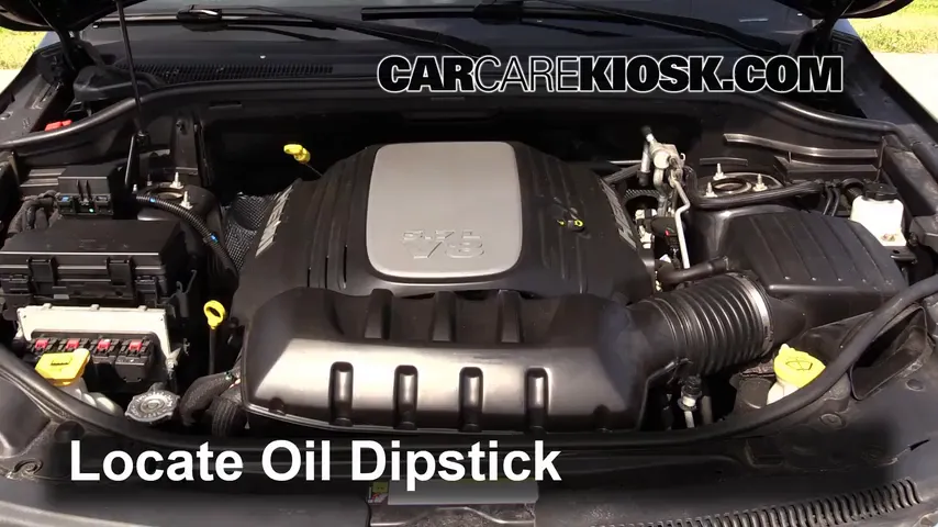 2012 Jeep Grand Cherokee Limited 5.7L V8 Oil Check Oil Level